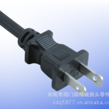 供应yy-2a 两极不可拆线插头 两脚接线插头