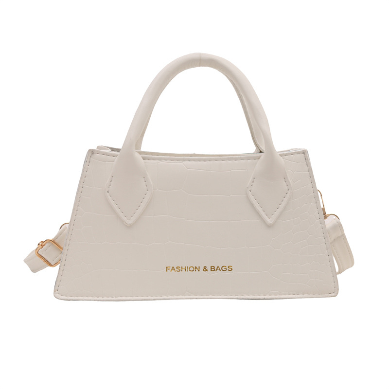 2025 nuevo bolso de mensajero casual de estilo occidental simple de textura retro, bolso cuadrado pequeño, bolso de moda con patrón de cocodrilo