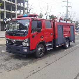 程力牌泡沫消防车生产厂家在那及视频图片参数东风5吨水罐消防车