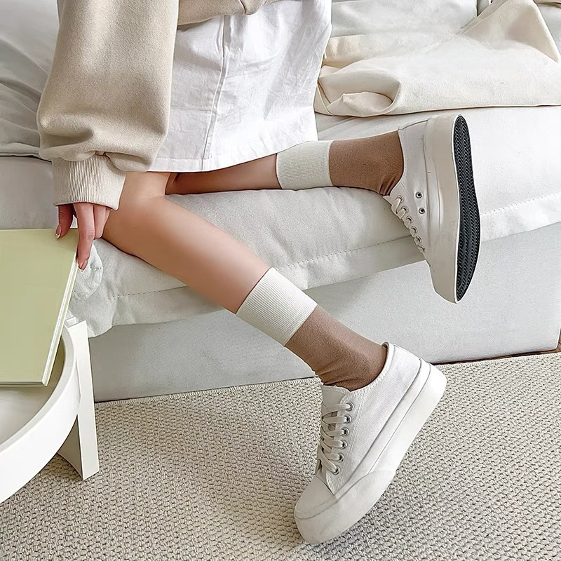 Tide, trend comfortable socks, mid-length, Korean style