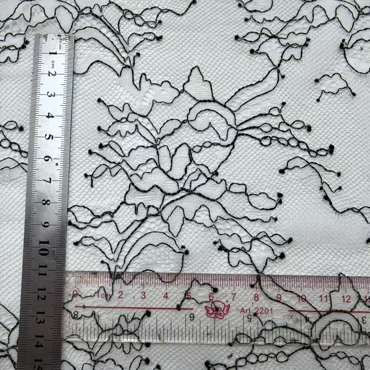 现货镂空网布双色蕾丝花边面料无弹连衣裙婚纱旗袍装饰童装