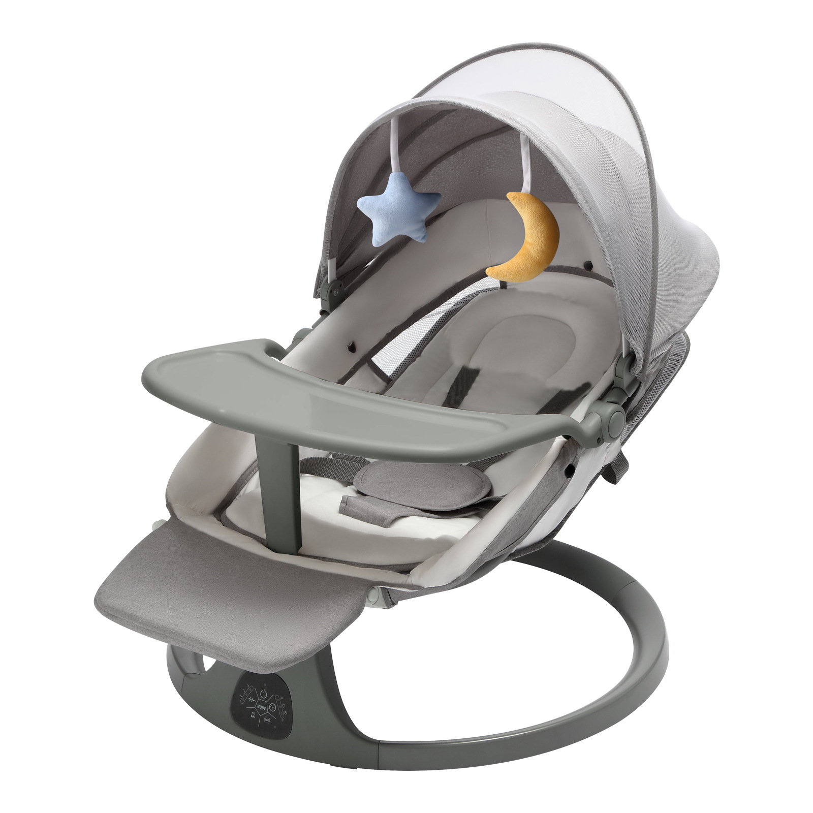 Silla mecedora inteligente para bebés, silla mecedora con pedal, silla mecedora eléctrica multifuncional, silla mecedora para bebés