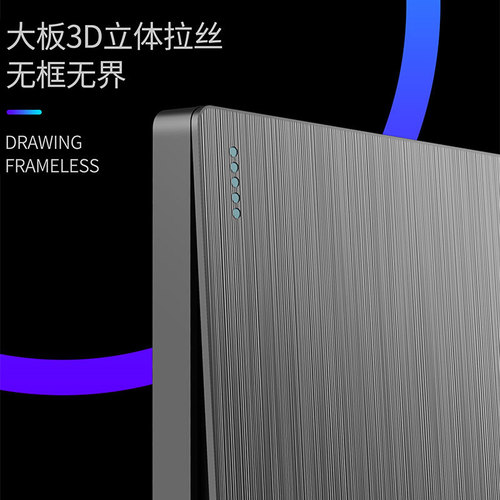 Brushed gray single-digit and double-control switch wholesale 86 type 2, 3, 5-hole concealed 5-pin USB wall socket panel