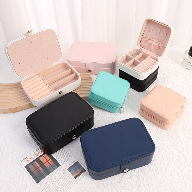 Flip Travel Portable Jewelry Box Multi-specification Color Ring Necklace Jewelry Bag Large Capacity Waterproof Storage Box Flip Travel Portable Jewelry Box Multi-specification Color Ring Necklace Jewelry Bag Large Capacity Waterproof Storage Box