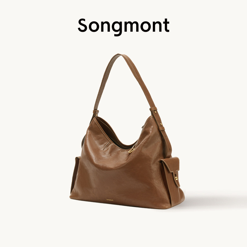 【ジャン・チーミンと同じスタイル】Songmont 山下裕松 トラベルホーボーバッグ 大容量 クロスボディ パソコンバッグ|undefined