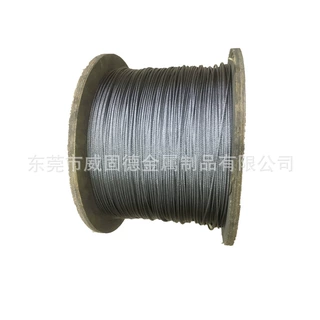 304不锈钢钢丝绳 灯具吊绳安全绳 7*7钢丝绳压铝套端子钢丝绳加工