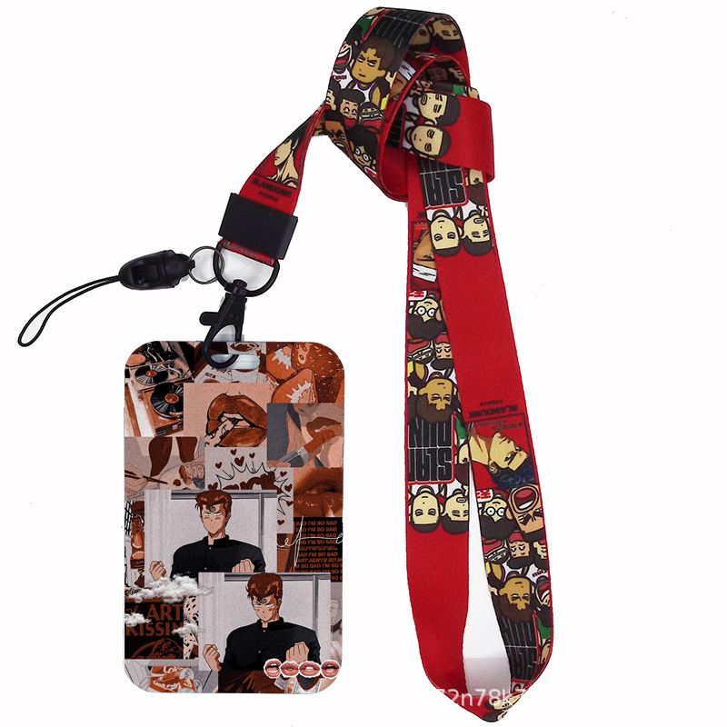 Dibujos animados japoneses slam dunk competencia nacional tarjeta de estudiante tarjeta de comida tarjeta de autobús cubierta certificado de trabajo titular de la cuerda del teléfono móvil