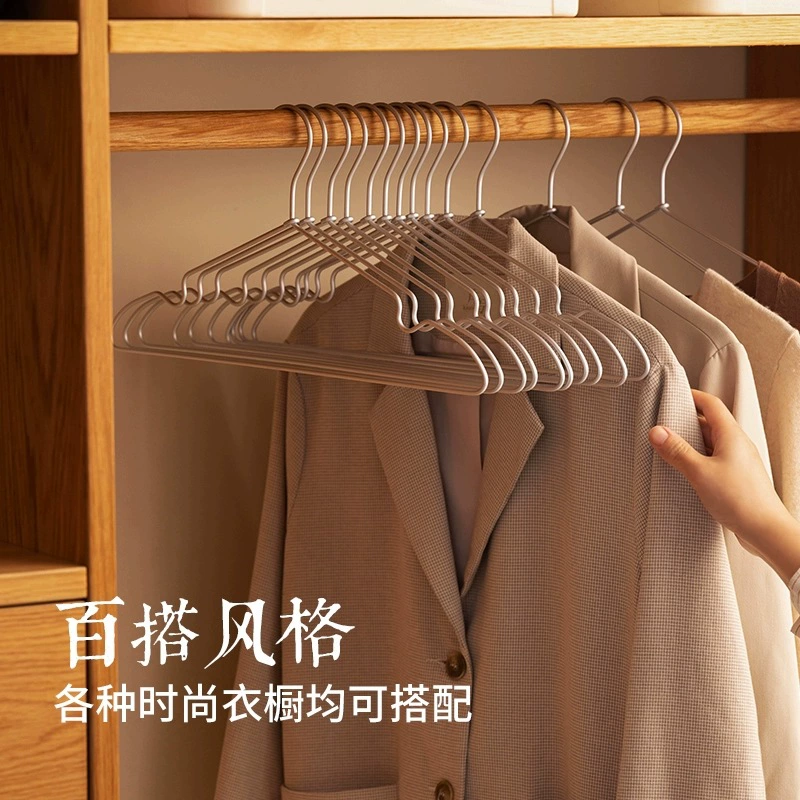 Space metal hanger, non-slip storage system, drying rack for home use