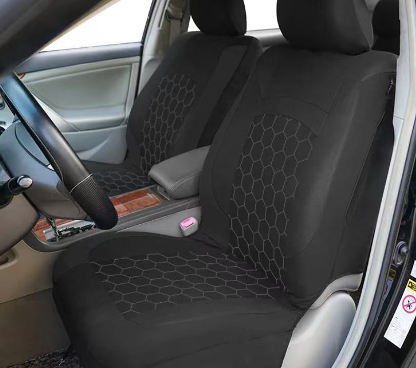 Cross-Border Temu Amazon Mexico Bracket Football Style Hexagonal Universal Five-Seater Car Fabric Seat Cover