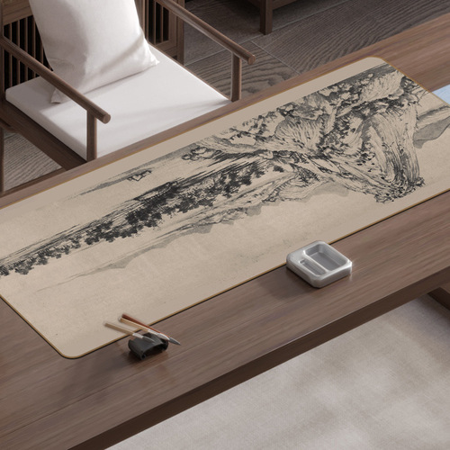 Lantingxu mouse pad desk pad thickened edge keyboard pad calligraphy writing pad Chinese style poetry and painting felt pad