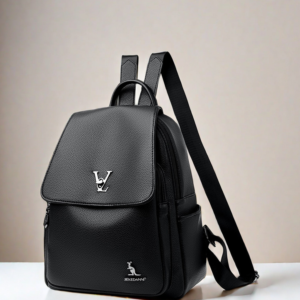 Mom 2024 neue Mode schwarz klassischer Rucksack hochwertige Damen Casual Reisetasche Trend_voghion.com