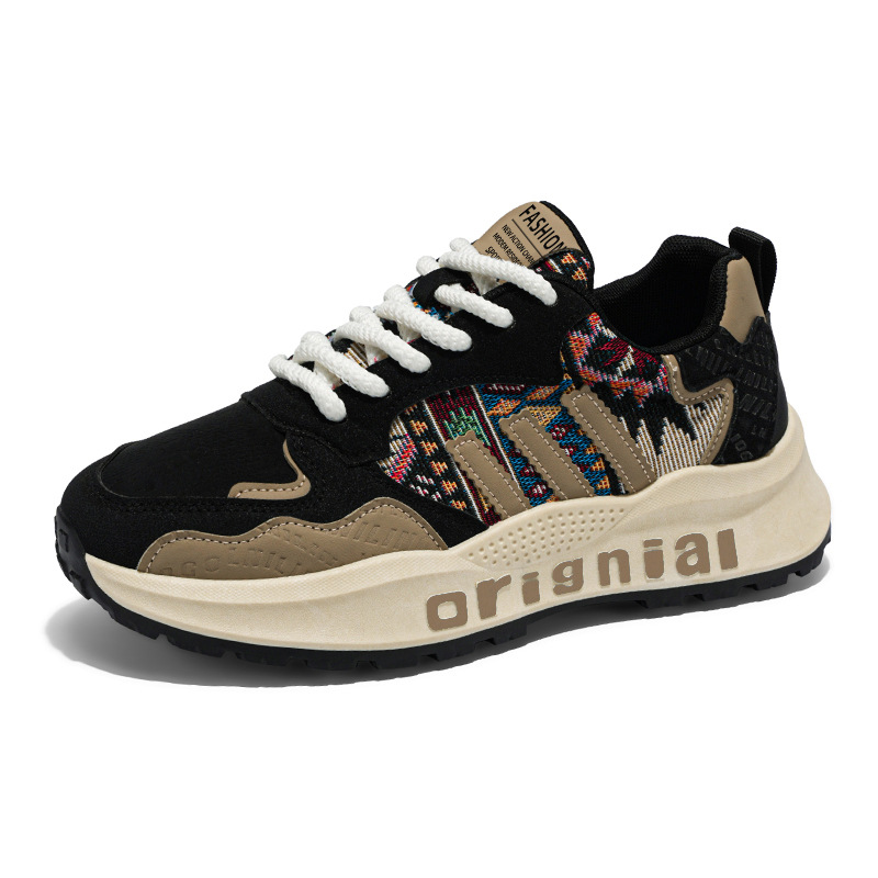 Zapatos de hombre de estación europea transfronteriza 2026 nueva primavera versátil con suela gruesa juvenil casual Gump zapatos deportivos de moda