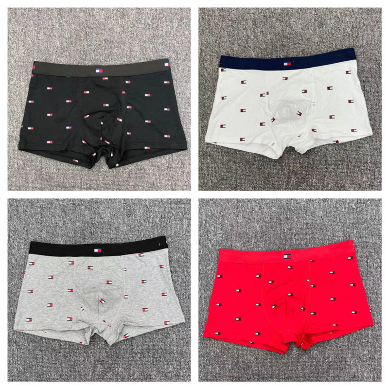 Popular Foreign Trade Tommy Printed Men's Boxer Briefs Tom Men's Boxer Shorts