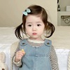 Children's hairgrip with bow, bangs, Korean style