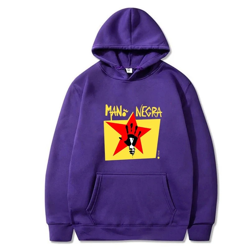 Primavera y otoño Mano Negra Manu Chao Rock Band Suéter para hombre Nuevo top de alta calidad Retro