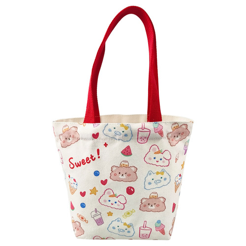 Handmade Cute Canvas School Bag for Kindergarten Children