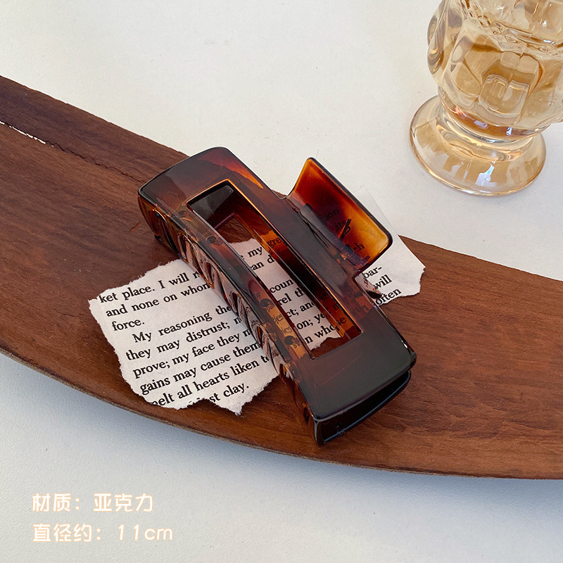 Horquilla de Maillard, pinza de agarre grande de acrílico, volumen de cabello femenino, pinza de tiburón de felpa de alta calidad, horquilla, accesorios para el cabello