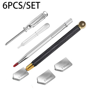 6PCs glass cutter suit Diamond Glass tile cutting tool hand cutting tool suit