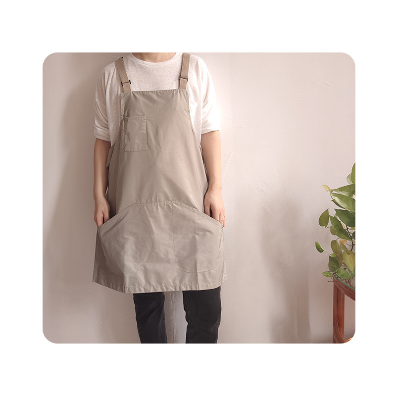 Apron custom logo printing supermarket milk tea shop coffee hot dyeing division catering special waterproof overalls women