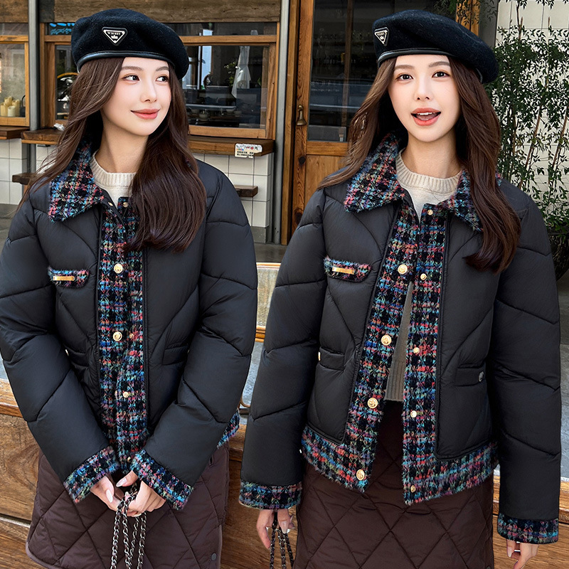2025大毛领新款宽松棉衣女长款过膝加厚大码羽绒棉服韩版棉服外套|undefined