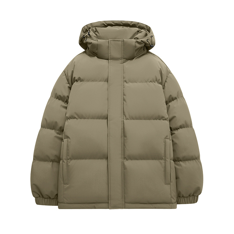 Winter new down and men's hooded thick couple's bread jacket, trendy brand loose Baita warm cotton jacket_voghion.com
