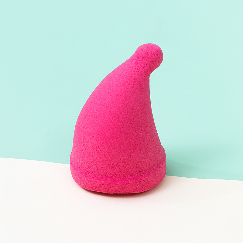 Huevo de maquillaje de Navidad personalizado almohadilla de aire suave no comer polvo de maquillaje de látex pequeña esponja de maquillaje de huevo