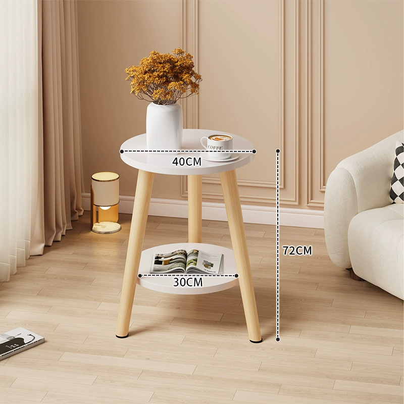 Mesa redonda pequeña mesa de té simple sala de estar casera sofá lado varios dormitorios mesas de cabecera creativas mini simple mesa de balcón