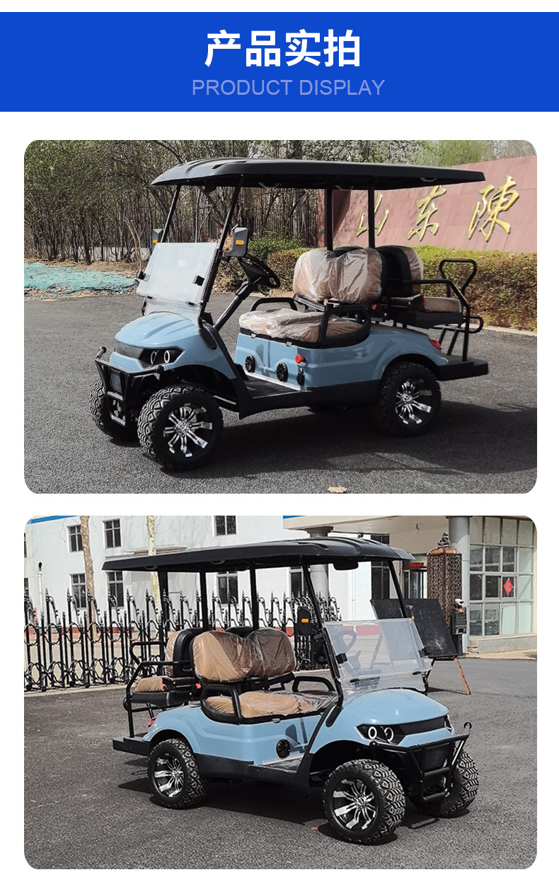 Electric Golf Cart 2-10 Seats Export Hotel Reception Sightseeing Car Four-Wheel Scenic Tourist Golf Cart