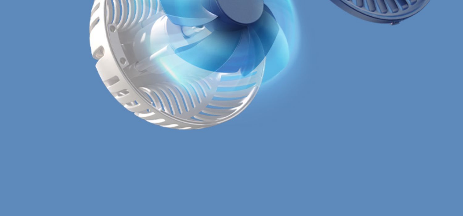 Car fan 24v Large Truck 12V car small car car electronic fan strong double-headed electric fan
