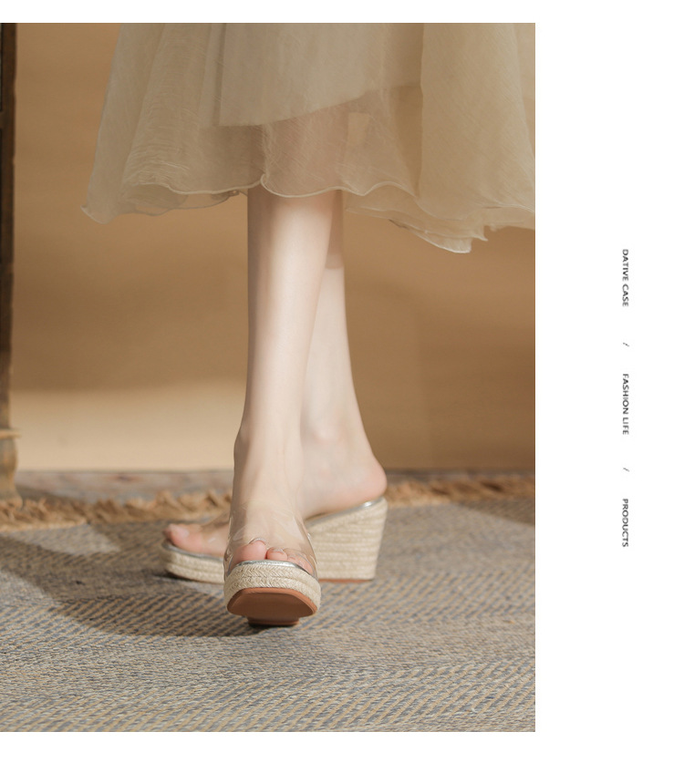 Sandal cao gót nữ đế xuồng bít mũi hở ngón, gót 9 cm, phong cách mới 2026 — màu trắng chi tiết 16
