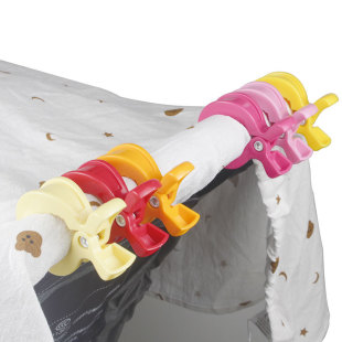 Cross-border stroller basket blanket clip baby stroller blanket mosquito net anti-drop clip anti-kick plastic clip