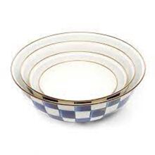 外贸出口欧美品质不锈钢包边金属搪瓷高端手绘家用搅拌碗沙拉碗