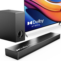 クロスボーダー ドルビー アトモス ホームシアター オーディオ バー スピーカー テレビ用 サブウーファー サラウンド サウンド付き