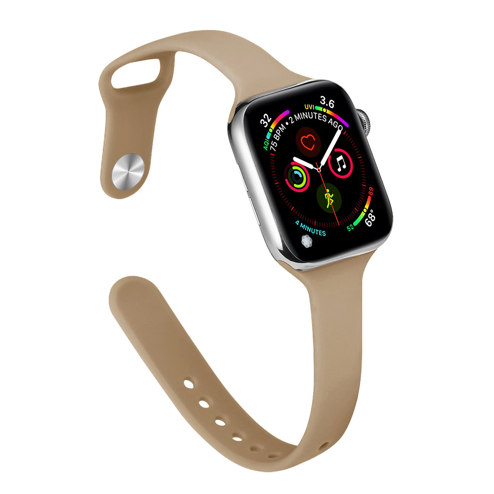 Aplicable Apple Watch correa Applewatch8SE7654 cintura pequeña correa de silicona delgada moda deportiva