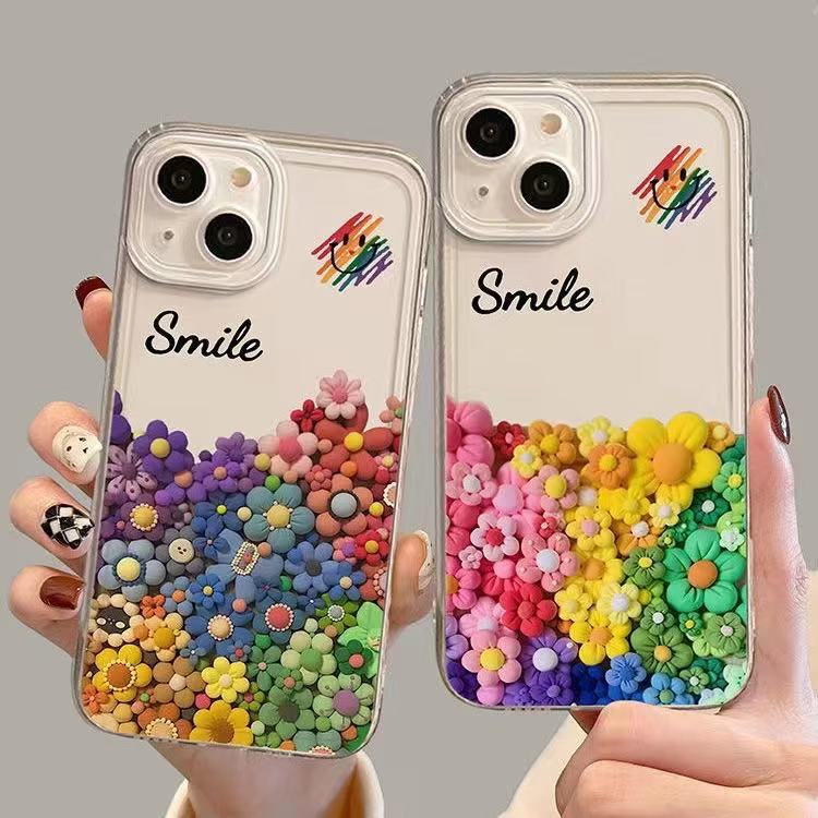Girasol de color para iphone16promax funda para teléfono móvil 11 Apple transparente 15 anti-caída 14pro1 3/12