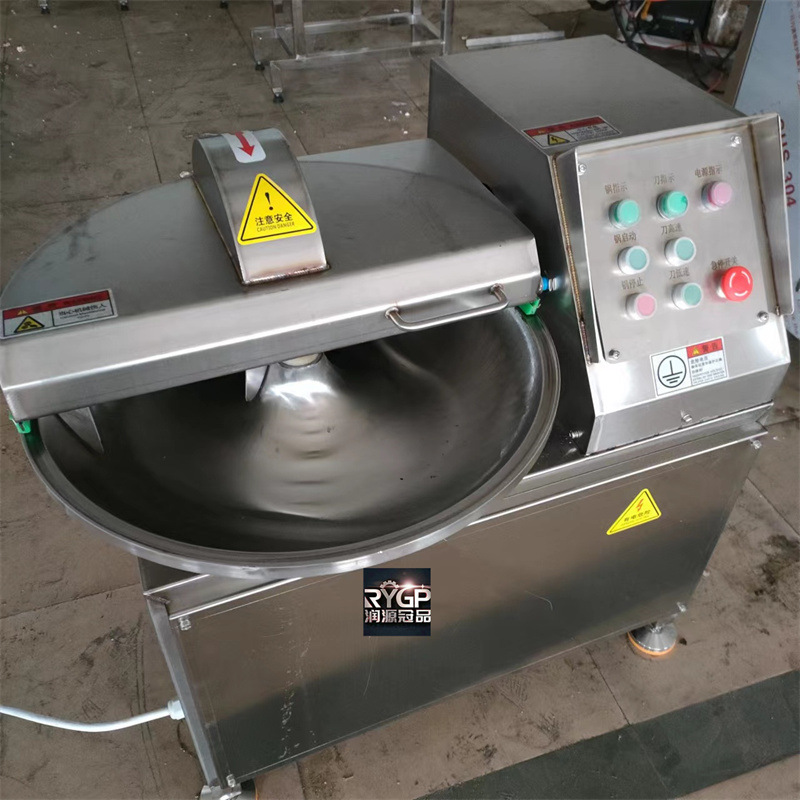 全自动肉类蔬菜斩拌机猪肉香肠白菜芹菜斩切机厂家供应不锈钢斩拌