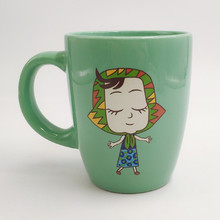 外贸俄罗斯鼓形马克杯实用鼓肚杯母亲节陶瓷杯定制logo色釉咖啡杯