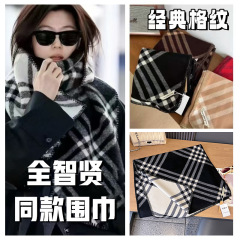 韓国系のファッションの格子縞の両面はカシミヤの格子縞の保温の女性のマフラーをまねます。