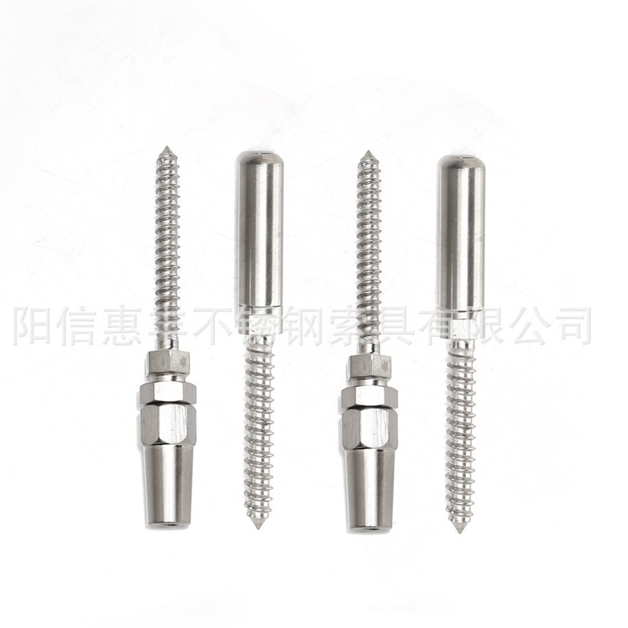 不锈钢索具钢丝绳接线器  护栏楼梯接头 阳台紧线器堵头 批发