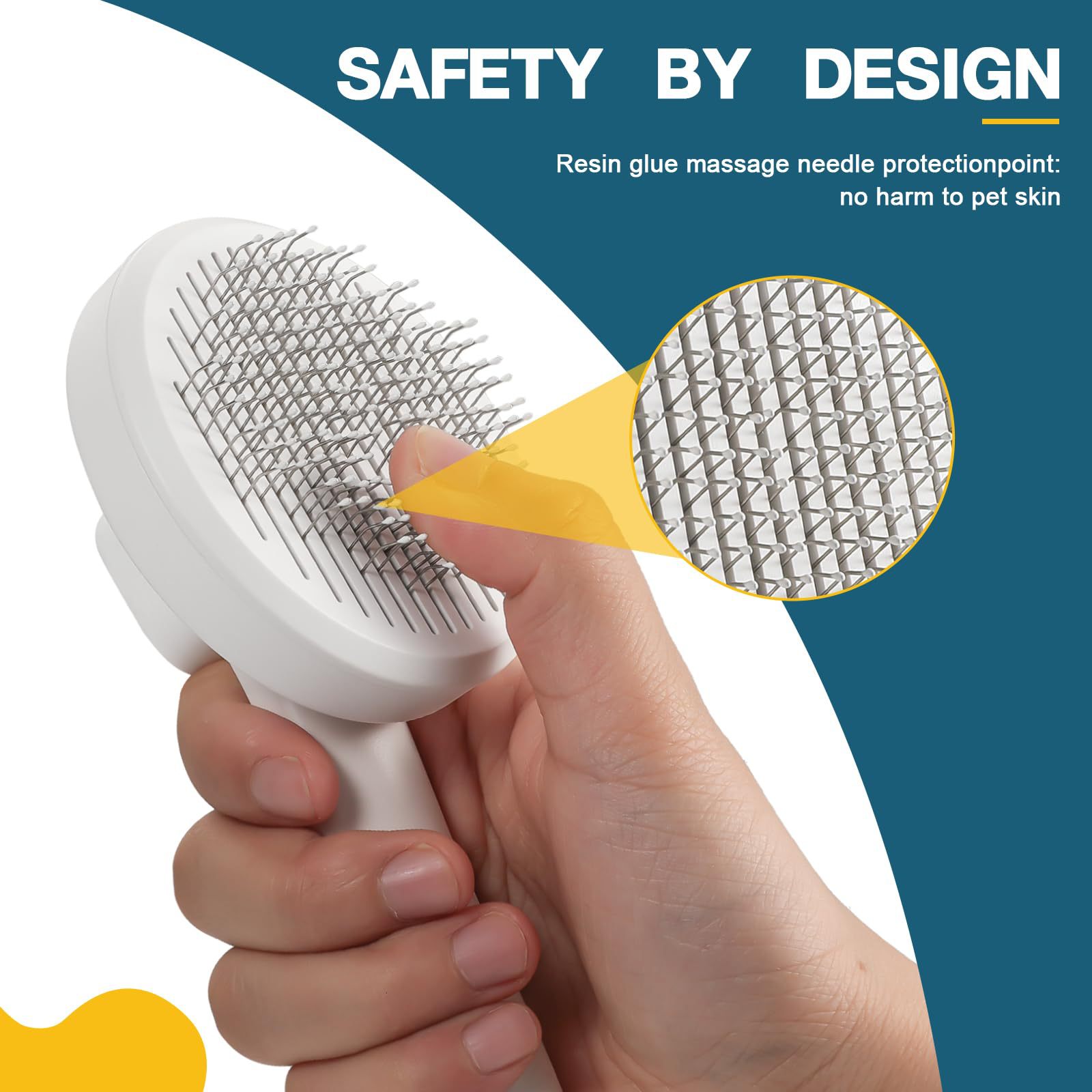 Nueva mascota de acero de aguja peine perro peine de depilación gato profesional de depilación artefacto de limpieza fábrica al por mayor