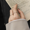 Ring female net red slim silver ring INS indifferent trend students open the ring combination