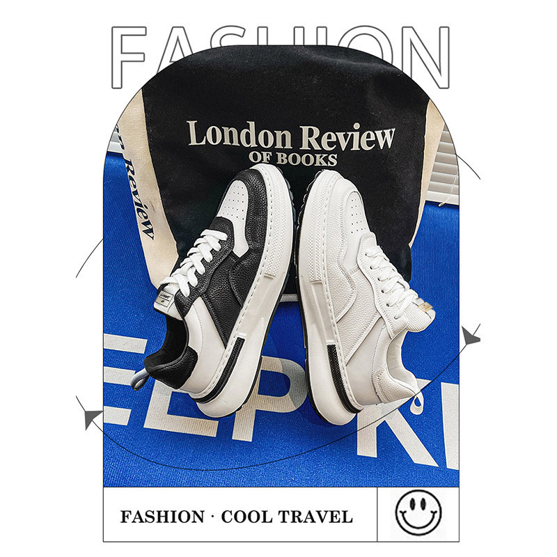 ShoeGlobe New Fashion Winter Plush Low-top Dad Trendy Versatile Thick-soled Sports Casual Men's White Shoes_voghion.com
