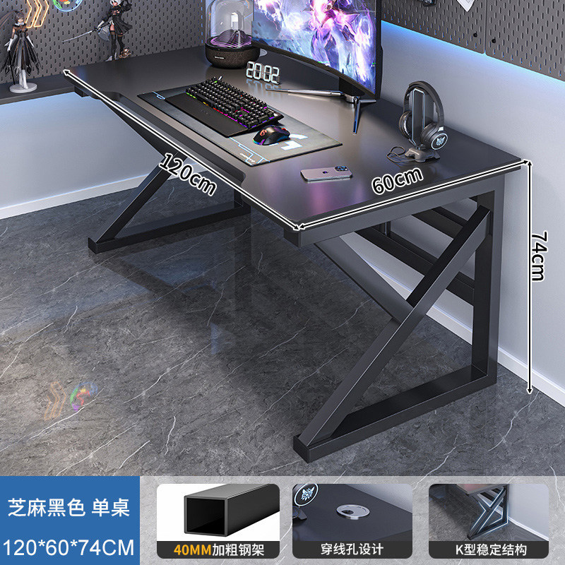 Mesa de computadora escritorio dormitorio escritorio doméstico de madera sólida juego de deportes electrónicos mesa y silla combinación simple mesa de oficina mesa de trabajo image 8