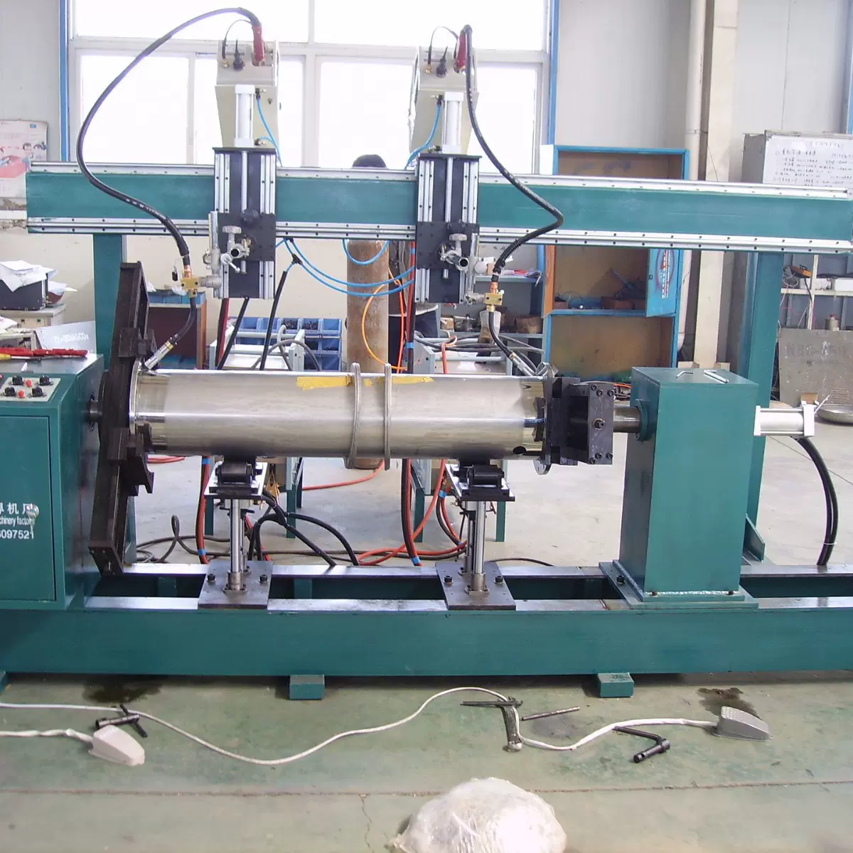 管法兰不锈钢焊接设备 碳钢直管环缝焊接设备 鸿普自动焊接设备