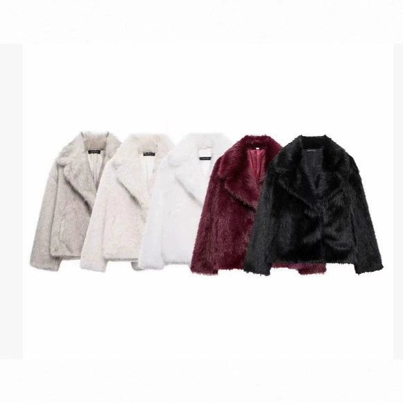 Трансграничная европейская и американская женская одежда AliExpress INS взрывоопасная куртка с эффектом искусственного меха