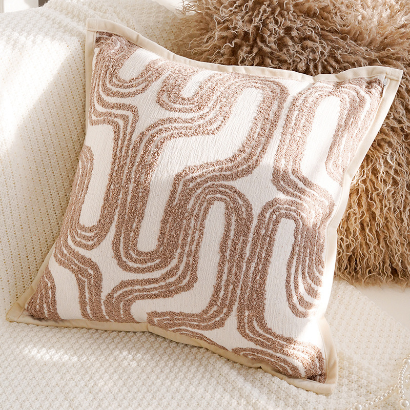 Cream-wind lujoso almohada de soporte de alta calidad, cojín de sofá de sala de estar, cojín de cabecera del dormitorio, funda de almohada con núcleo image 10