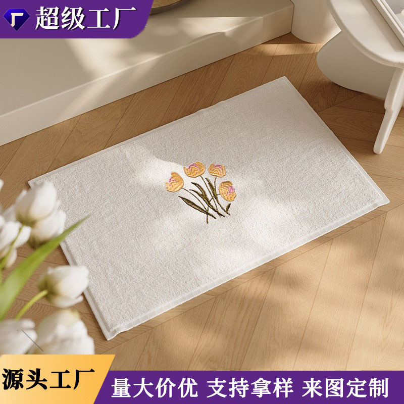 Five-Star Hotel Embroidered Floor Towel Bathroom Towel Bathroom Absorbent Foot Mat Shower Room Quick-Drying Stain-Resistant Floor Mat Five-Star Hotel Embroidered Floor Towel Bathroom Towel Bathroom Absorbent Foot Mat Shower Room Quick-Drying Stain-Resistant Floor Mat