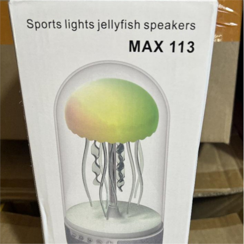 Luz de medusa flotante de control de voz 7 colores de diapositivas de gradiente flotante de luz de medusa inducción de atmósfera de luz nocturna creativa transfronteriza