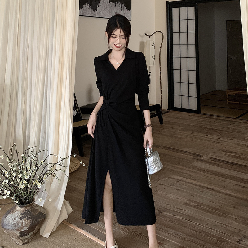 2024 plus size Hot Mom Goutes Breastfeeding Irregular Split Pregnant Women dress Spring and Autumn Solid Color Long Skirt