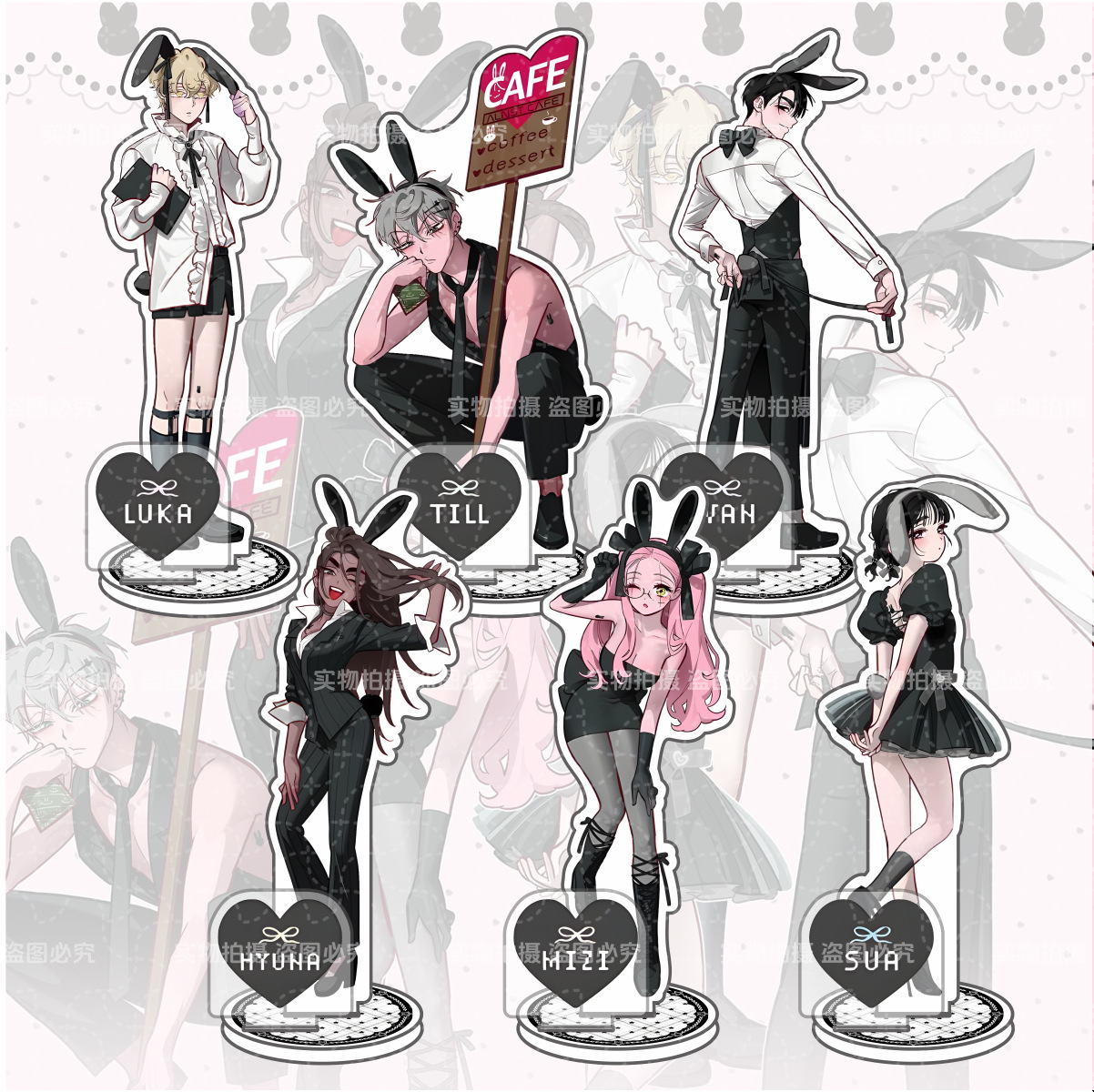 Special-shaped stage anime merchandise acrylic stand MiziSua creative campus desktop decoration gift